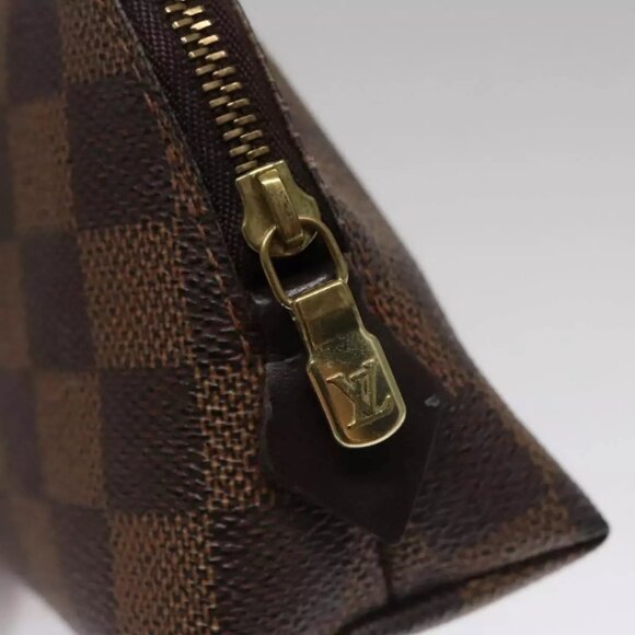 LOUIS VUITTON Damier Ebene Pochette Cosmetic PM Pouch N47516 LV Auth am7399 - Picture 14 of 16
